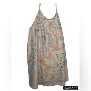 Old Navy Active powersoft funky swirl sport dress with built in bra 2x AAA